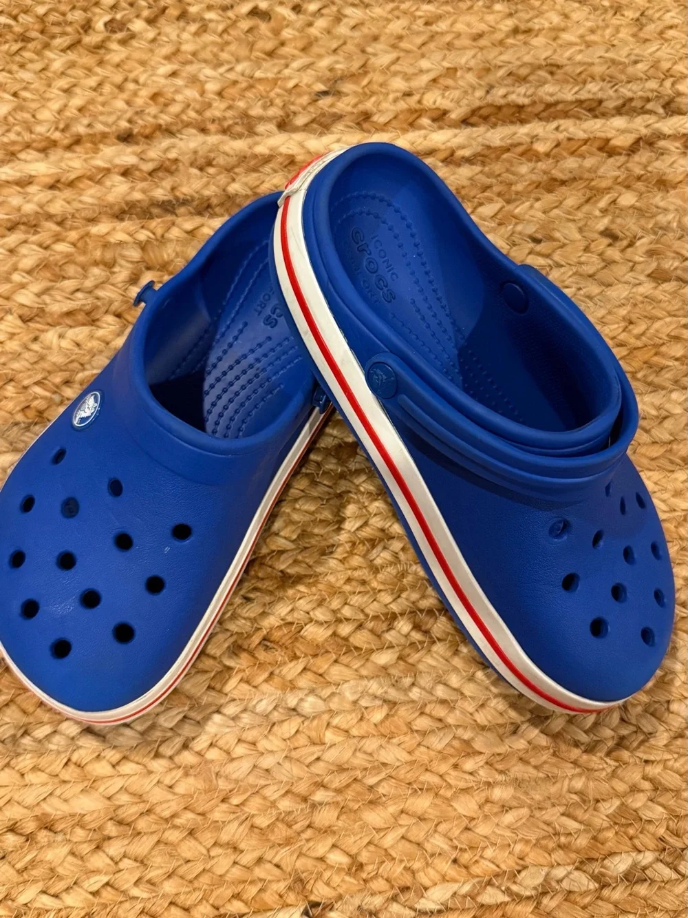 CROCS Kids Clog in Royal Blue with Red-Trim Sole